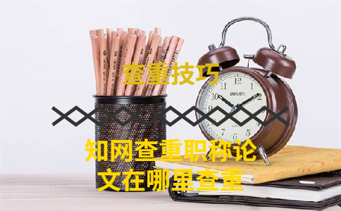 知網(wǎng)查重職稱(chēng)論文在哪里查重