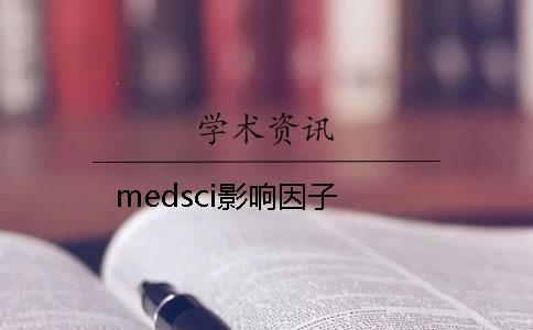 medsci影響因子